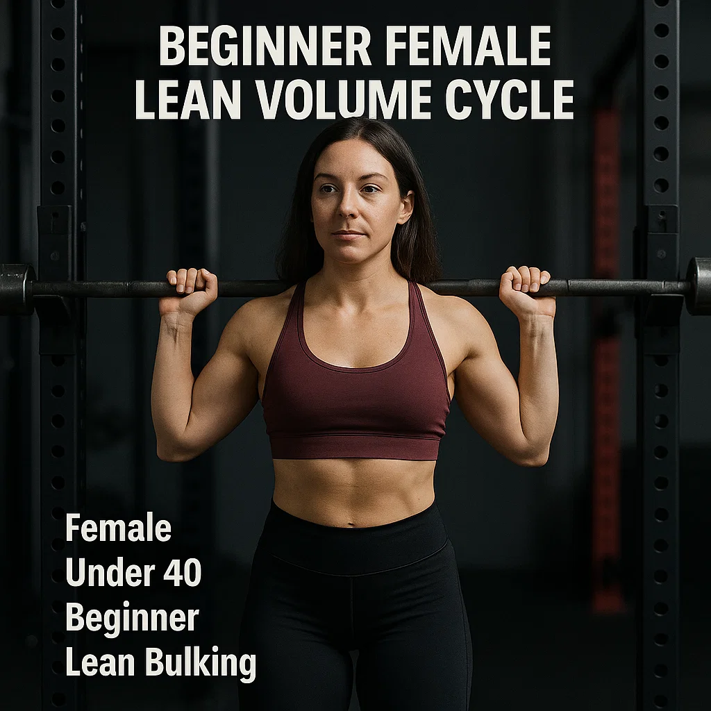 Ciclo di volume magro per principianti femminili